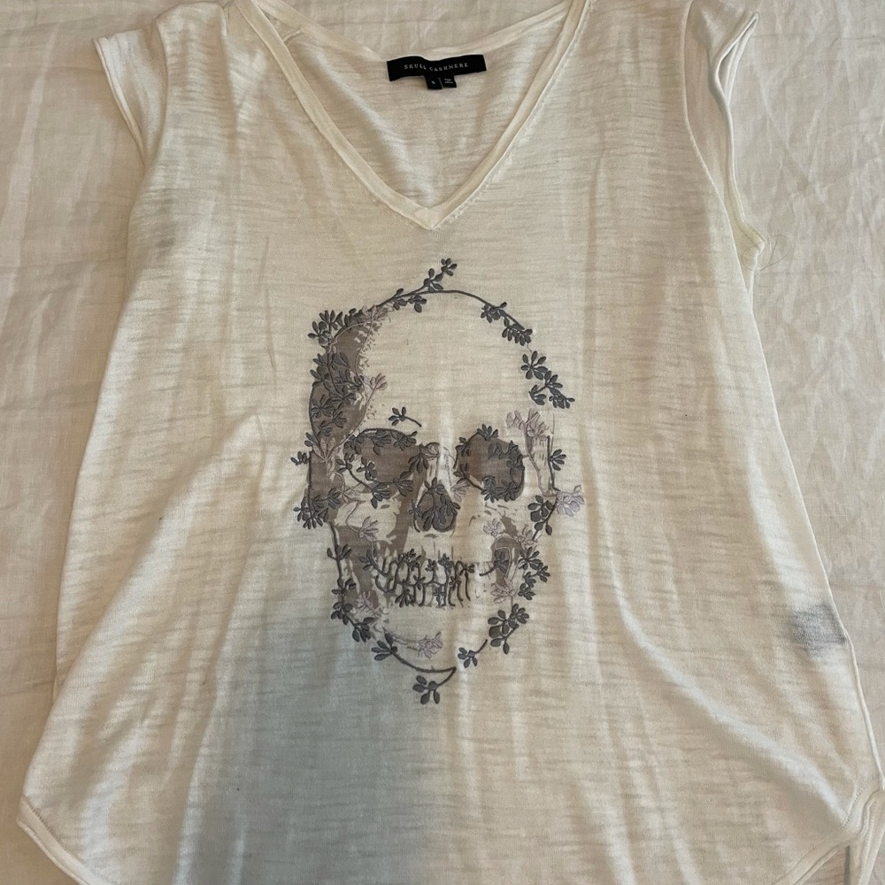 Skull Cashmere T-Shirt